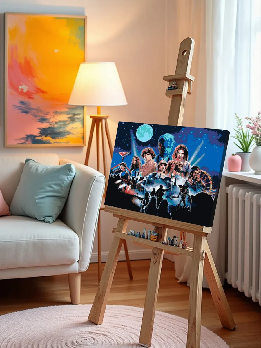 Картина по номерам «Очень странные дела ОСД: Герои арт 40x50» — картинка 10