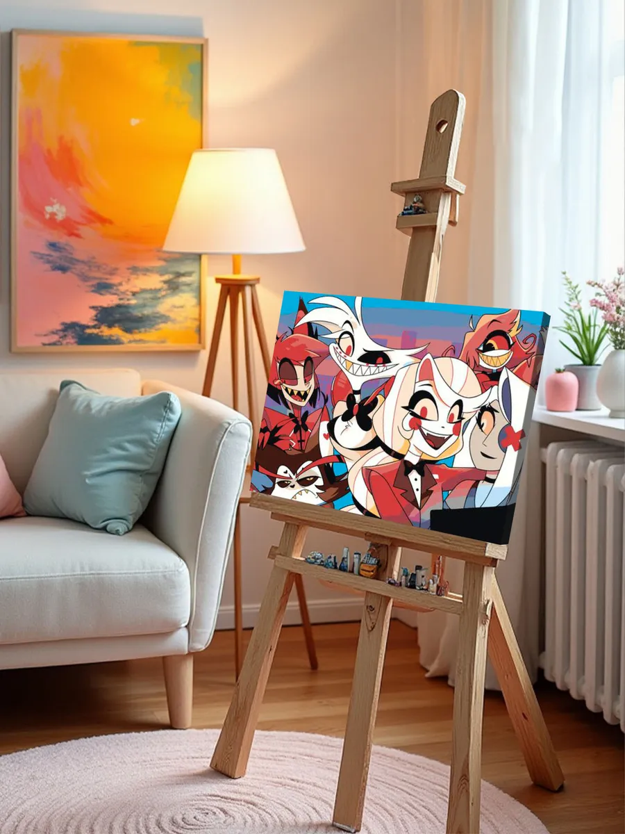 Картина по номерам «Отель Хазбин (Харбин): Чарли, Энджел» — картинка 10