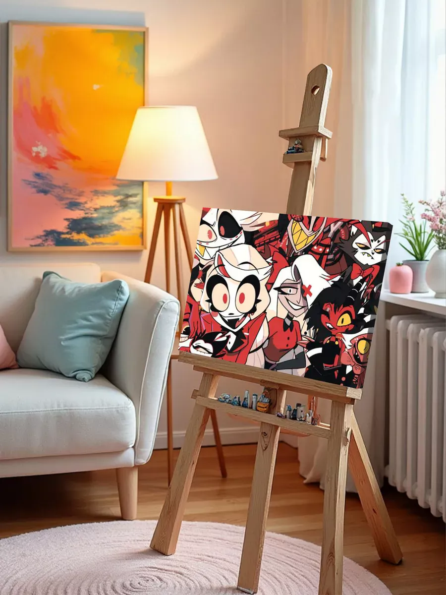 Картина по номерам «Отель Хазбин (Харбин): Чарли, Хаск» — картинка 9