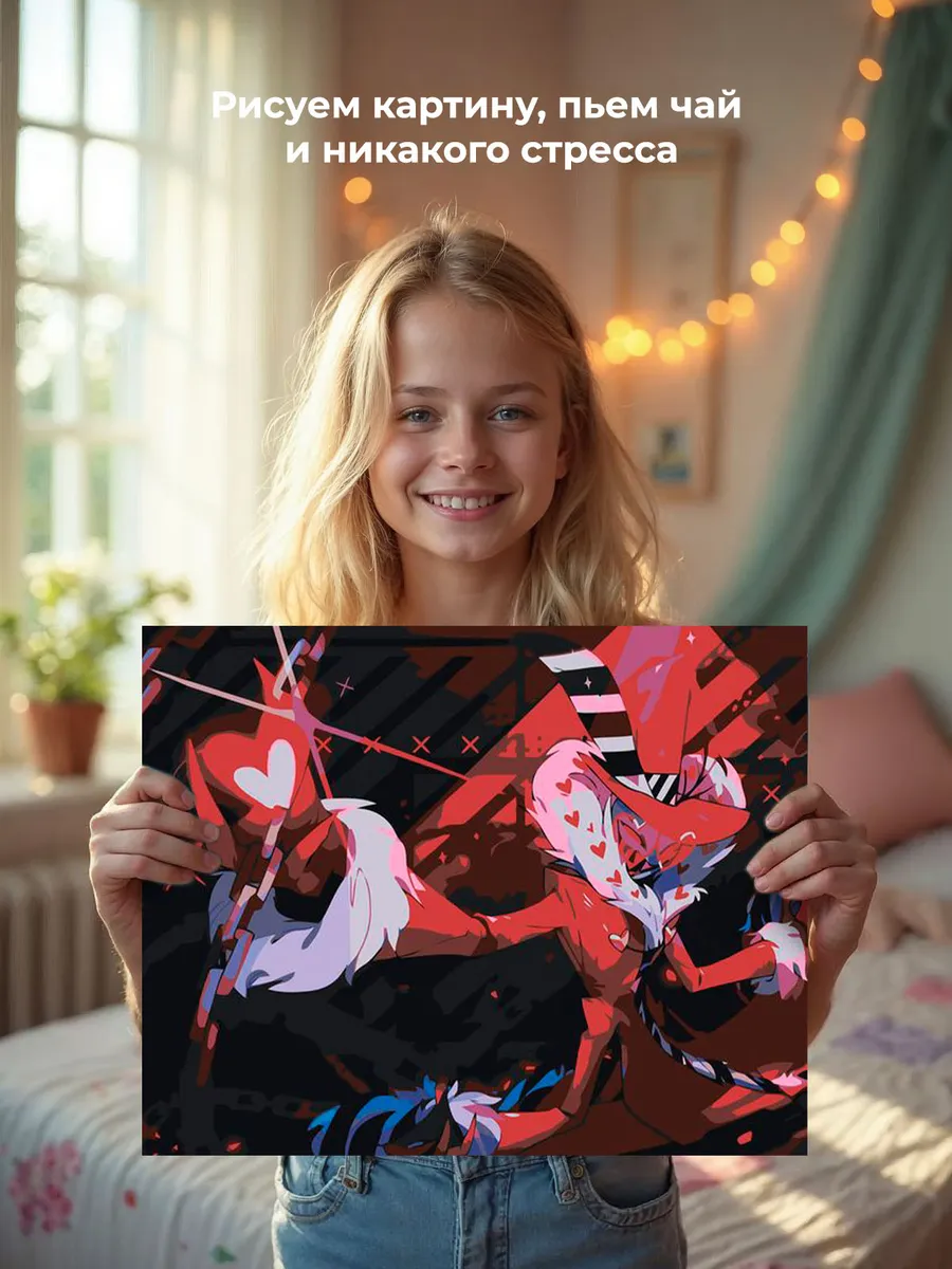 Картина по номерам «Отель Хазбин (Харбин): Валентино 40x50» — картинка 7