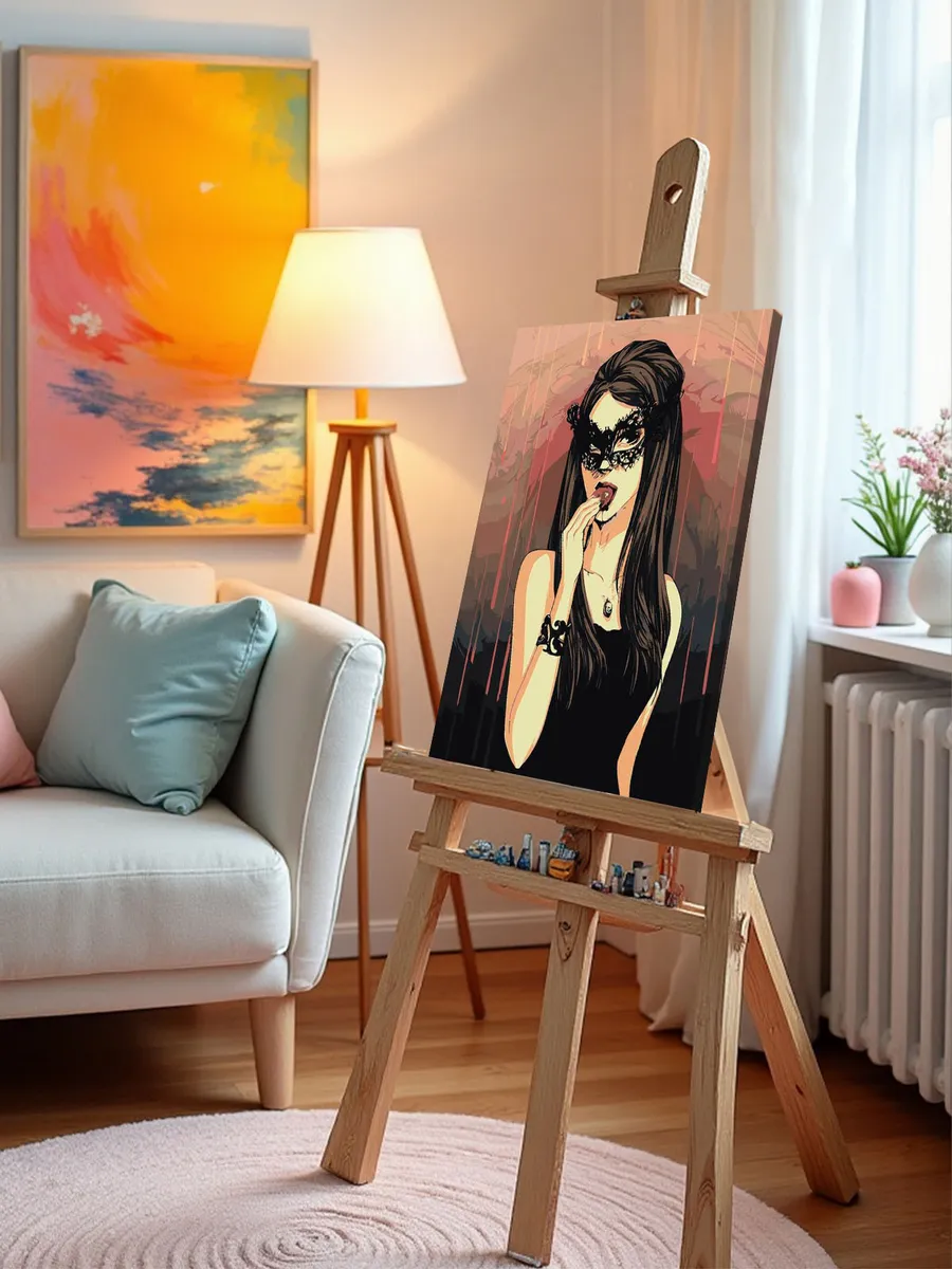 Картина по номерам «Дневники вампира: Кэтрин Пирс в маске» — картинка 10