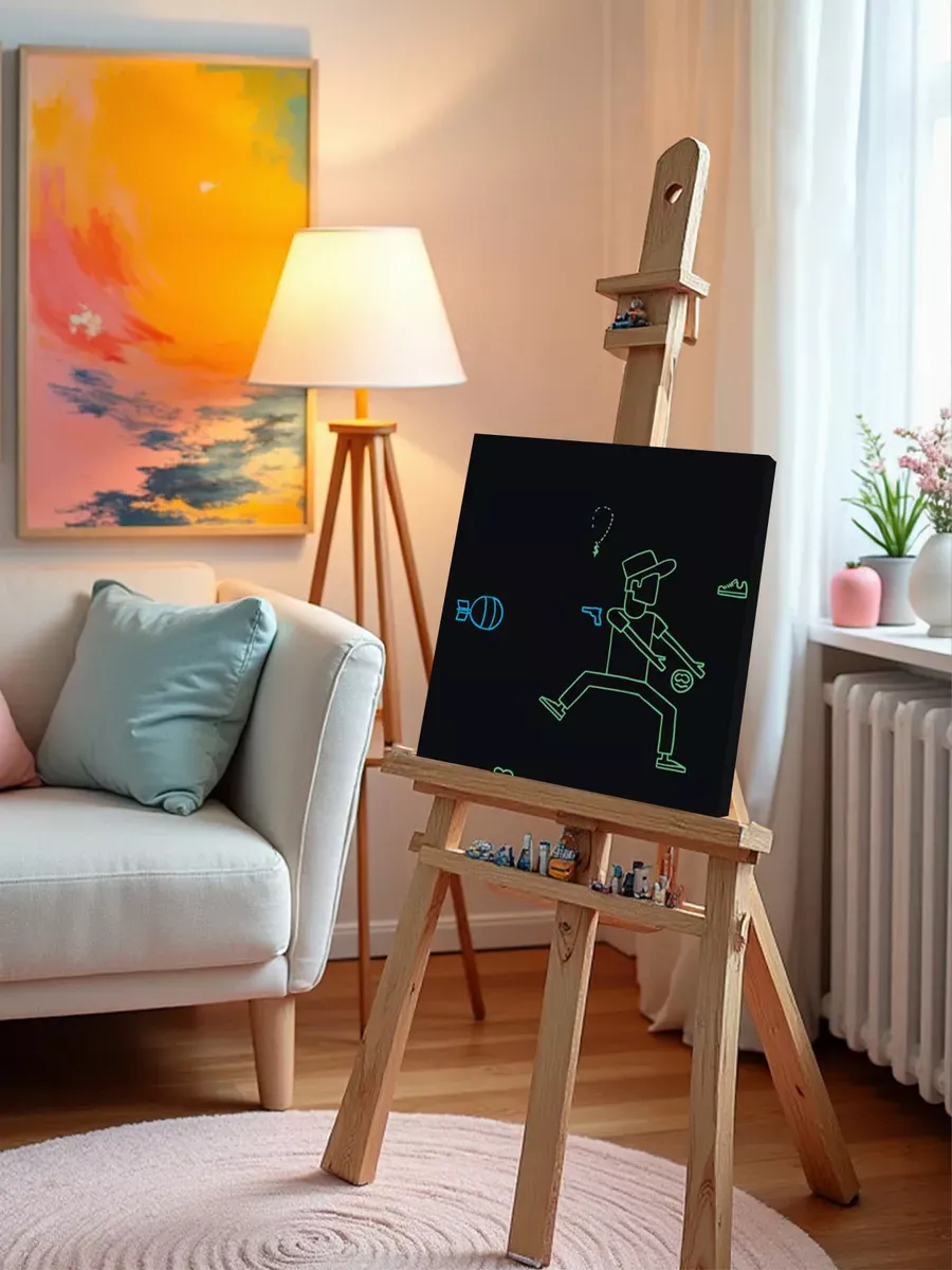 Картина по номерам «Рэпер ЛСП LSP: альбом ЁП, обложка 40x40» — картинка 10