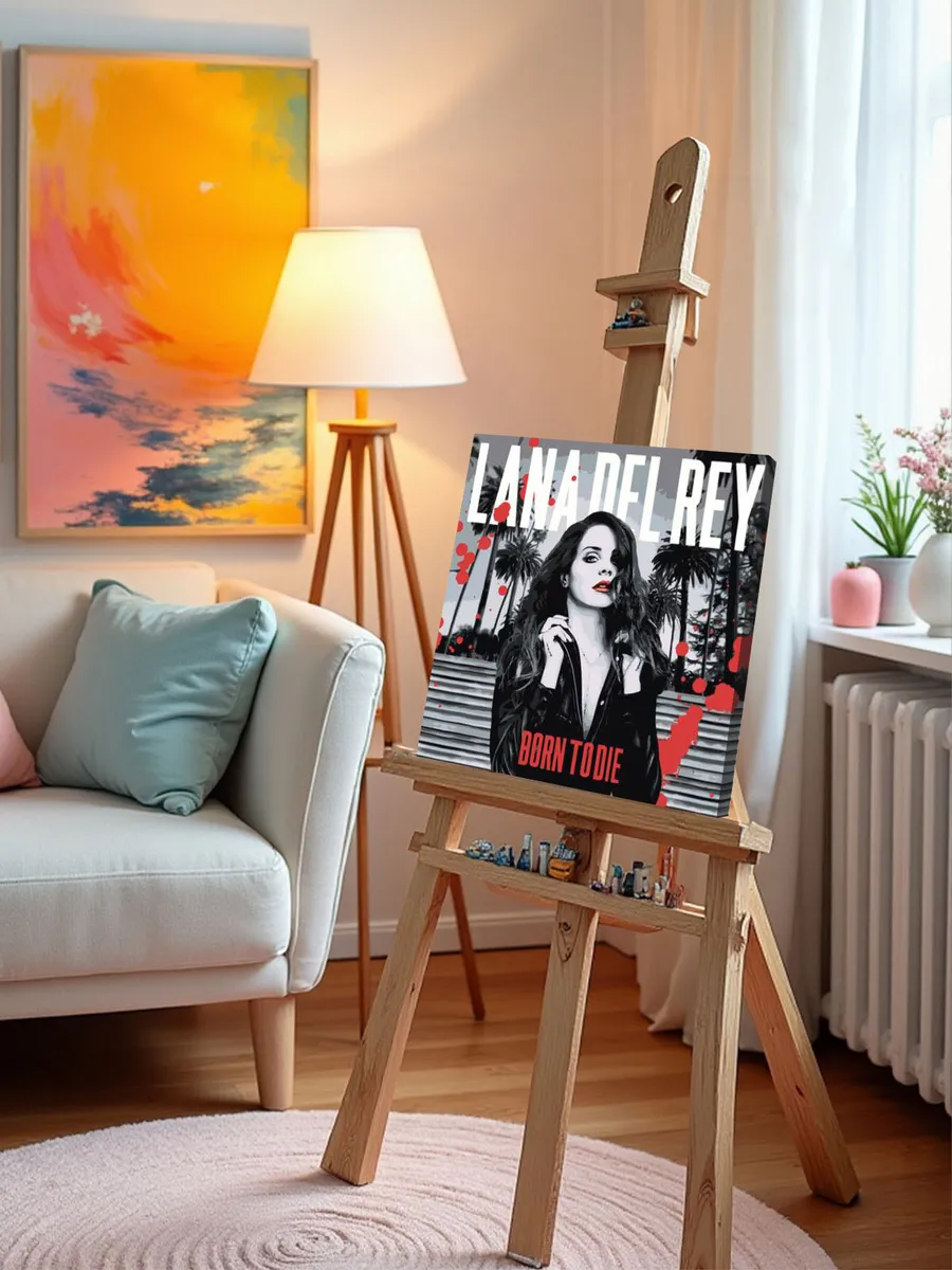 Картина по номерам «Lana Del Rey Лана Дель Рей: обложка арт чб» — картинка 10