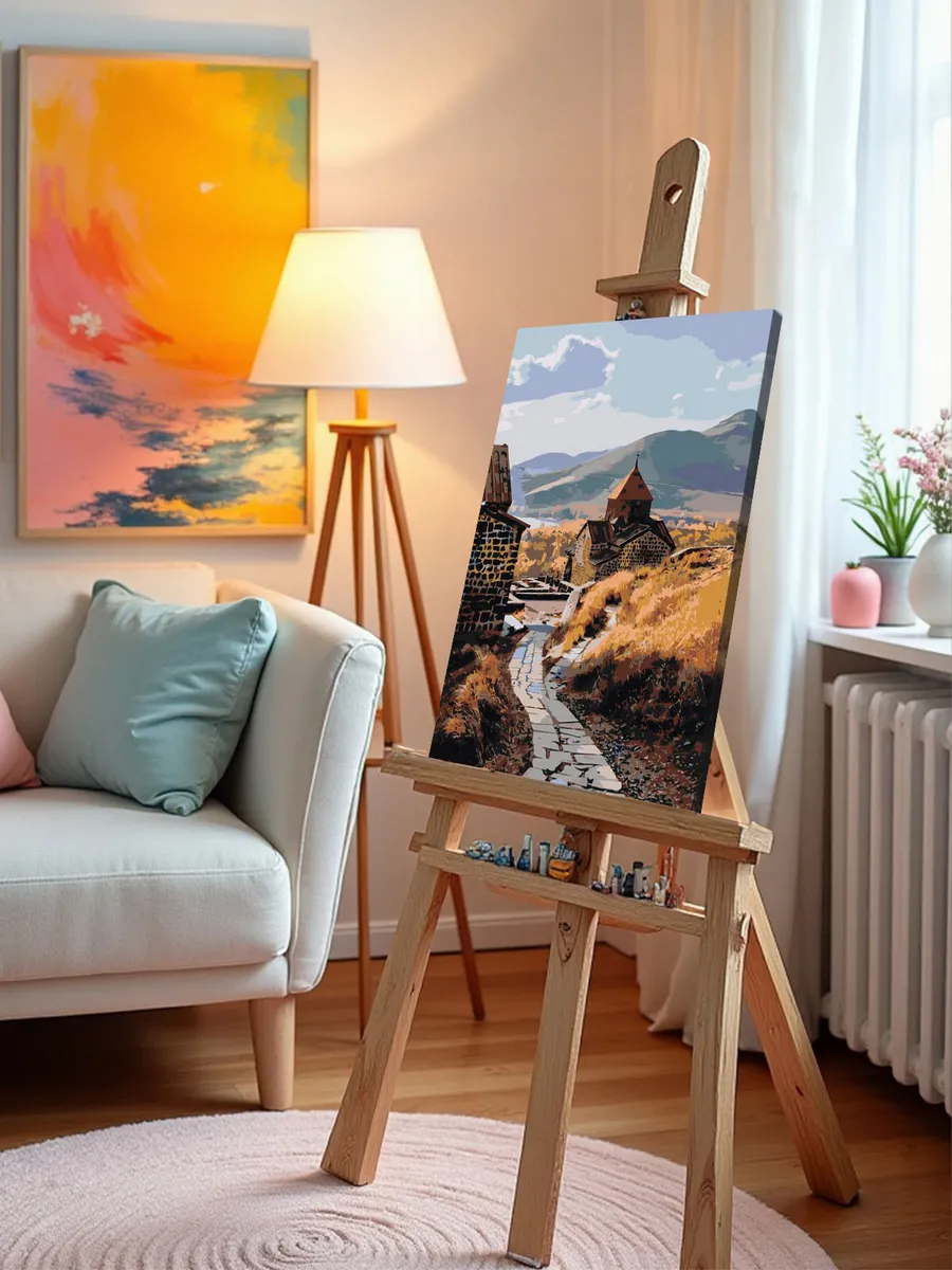 Картина по номерам «Армения: монастырь Севанаванк 40x50» — картинка 10