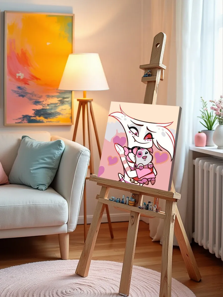 Картина по номерам «Отель Хазбин (Харбин): Энджел и Наггетс» — картинка 10