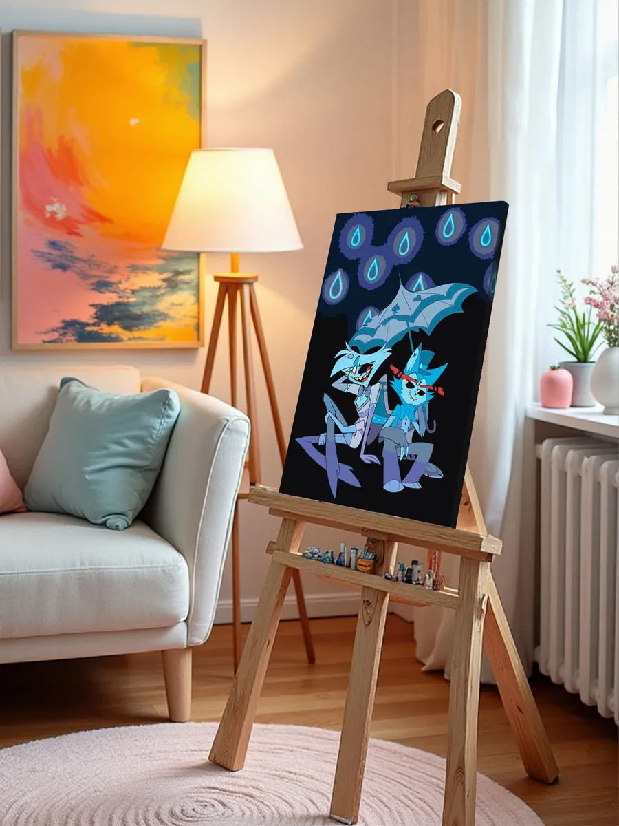 Картина по номерам «Отель Хазбин (Харбин): Энджел и Хаск» — картинка 10