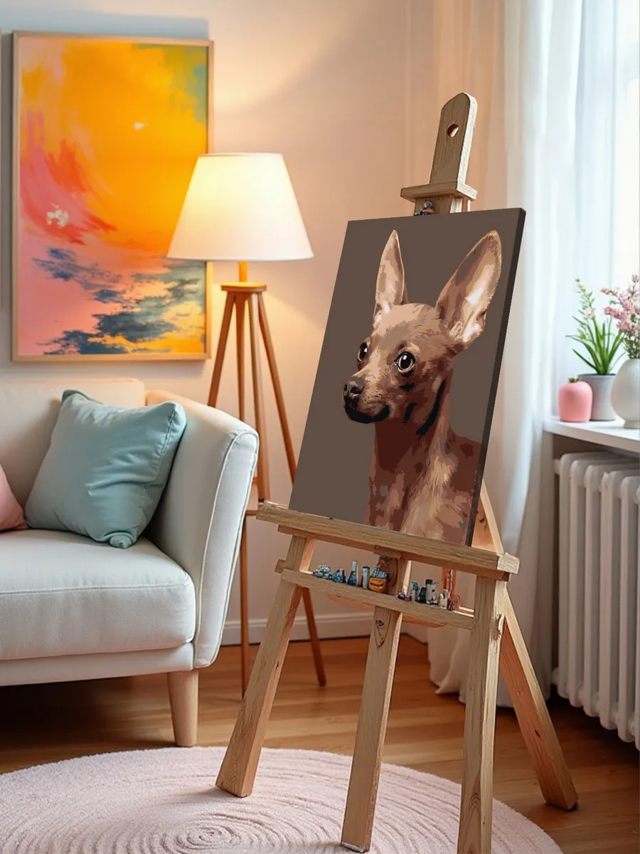 Картина по номерам «Собаки: Той терьер 40x50» — картинка 10