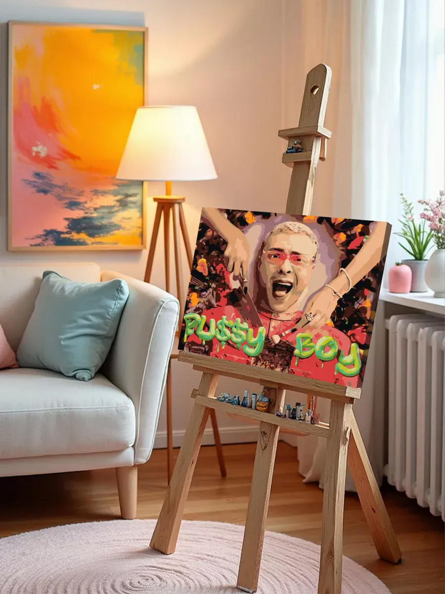 Картина по номерам «Егор Крид: альбом Pussy Boy арт 40x50» — картинка 9