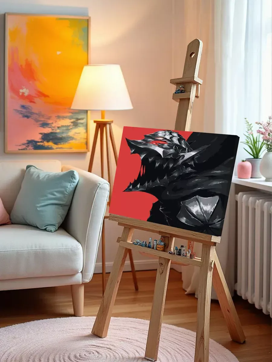 Картина по номерам «Берсерк Berserk манга аниме: Гатс броня» — картинка 9