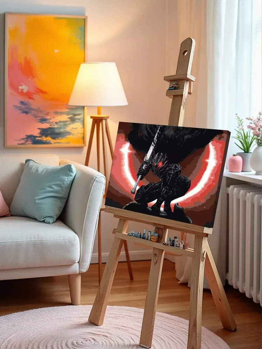 Картина по номерам «Берсерк Berserk манга аниме: Гатс броня» — картинка 9