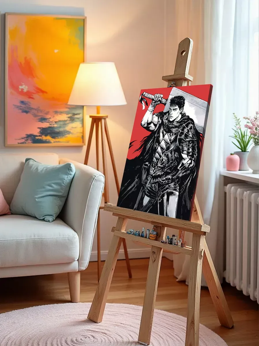 Картина по номерам «Берсерк Berserk манга аниме: Гатс 40x50» — картинка 10