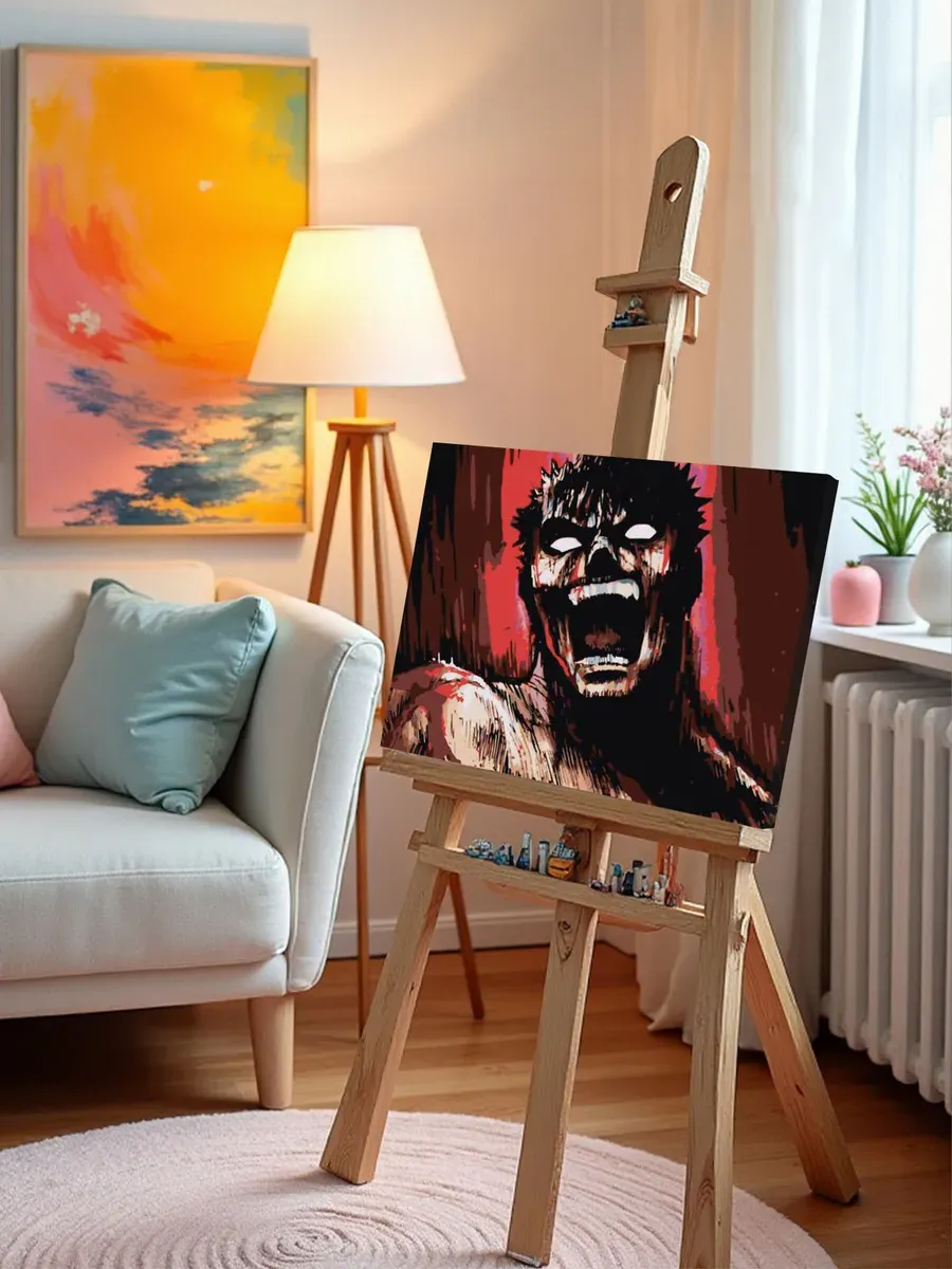 Картина по номерам «Берсерк Berserk манга аниме: Гатс ярость» — картинка 9