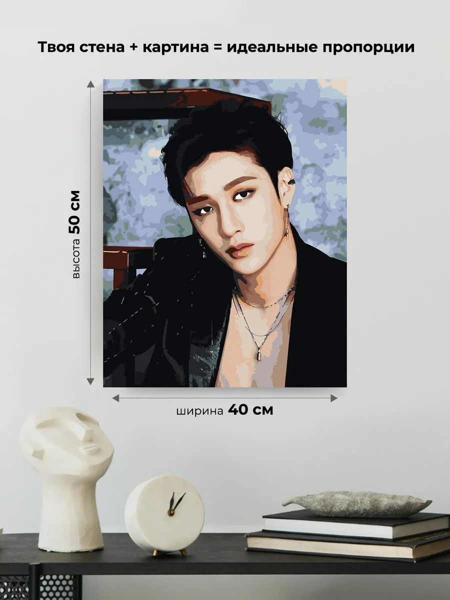 Картина по номерам «Stray Kids Стрей Кидс KPOP кпоп: Бан Чан» — картинка 3