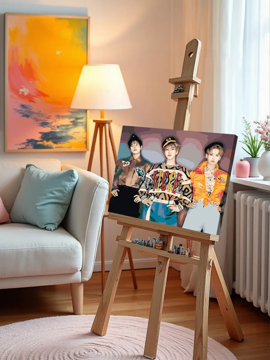 Картина по номерам «Stray Kids Стрей Кидс KPOP кпоп 40x50» — картинка 10