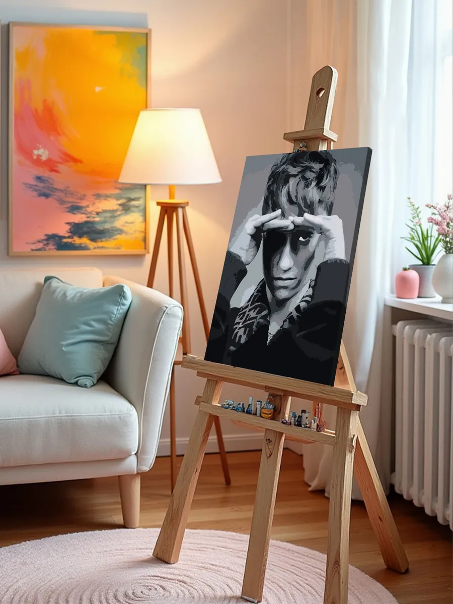 Картина по номерам «Бульвар Депо Boulevard Depo: чб портрет» — картинка 10