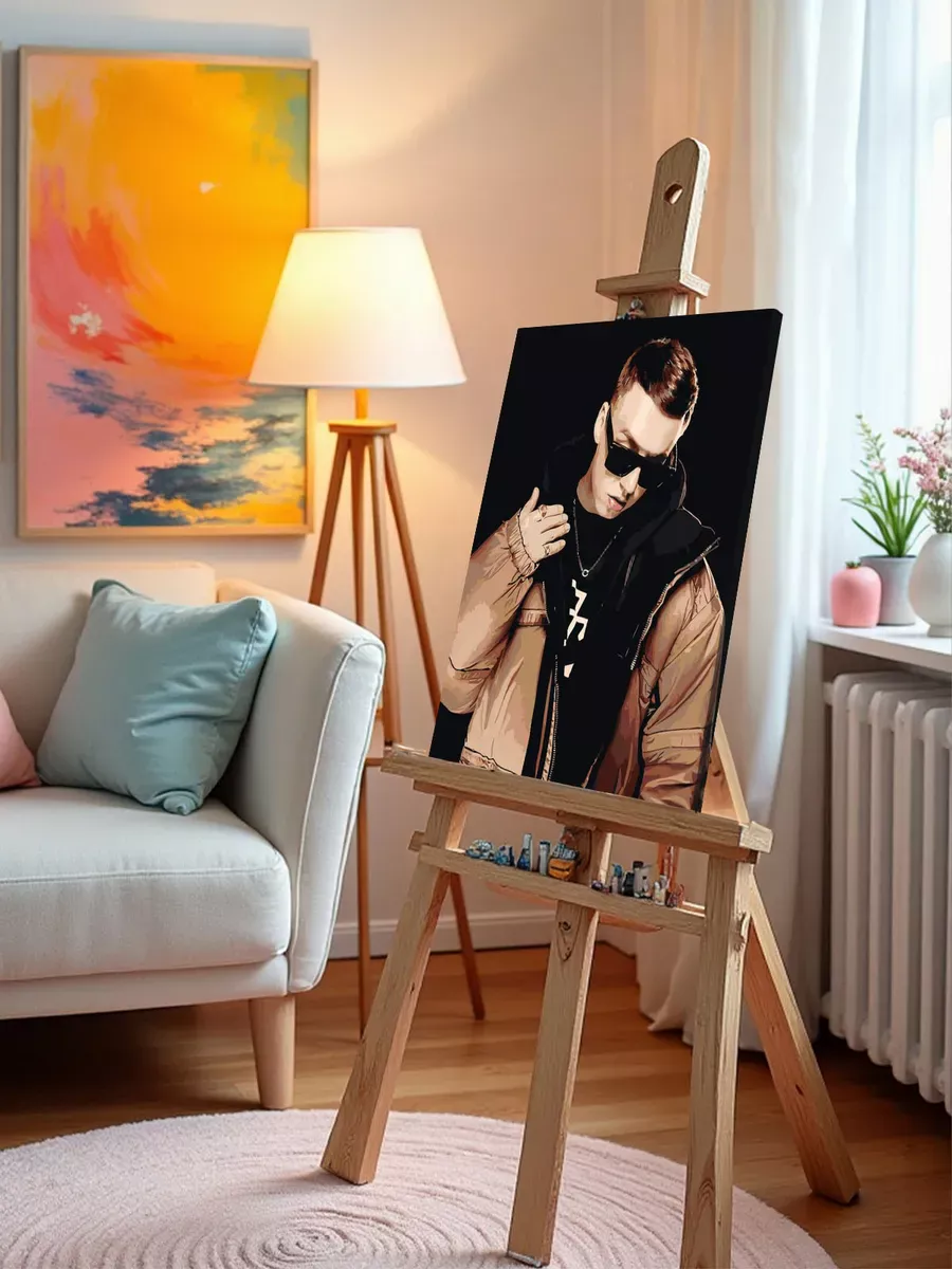 Картина по номерам «Рэпер Маркул Markul: портрет в очках» — картинка 9