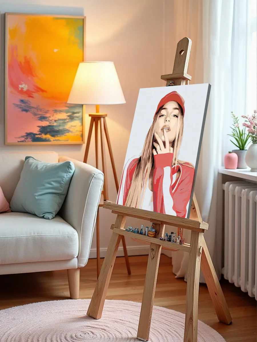 Картина по номерам «Певица Мари Краймбрери: портрет 40x50» — картинка 10