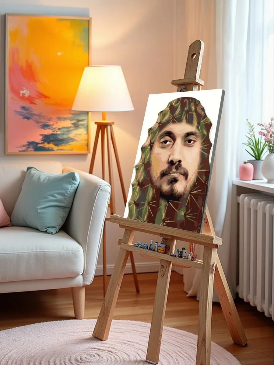 Картина по номерам «Рэпер Паша Техник, Kunteynir: кактус» — картинка 10