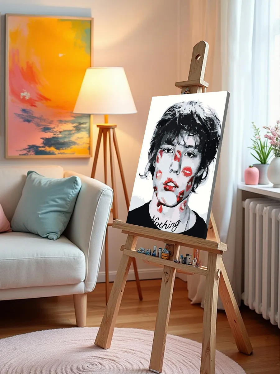 Картина по номерам «Рэпер Pepel Nahudi Пепел Нахуди: Целую» — картинка 10