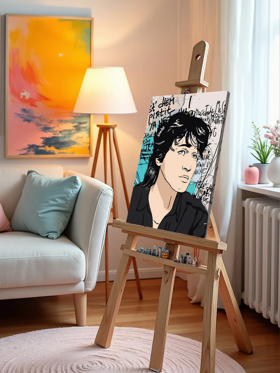 Картина по номерам «Группа Кино: Виктор Цой арт 40x50» — картинка 10