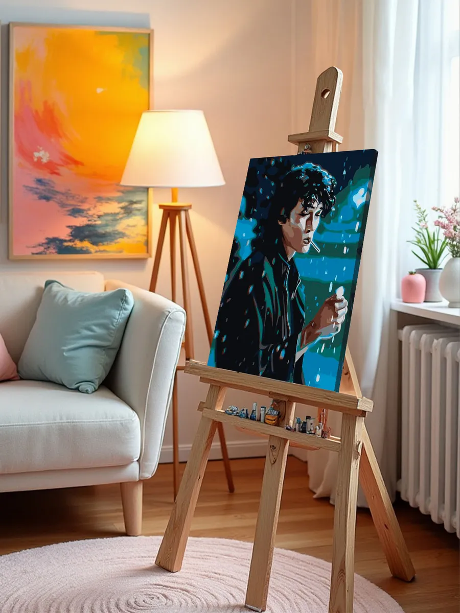 Картина по номерам «Группа Кино: Виктор Цой арт 40x50» — картинка 10