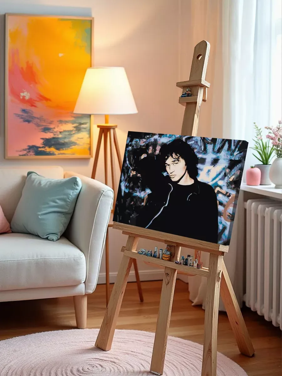 Картина по номерам «Группа Кино: Виктор Цой портрет 40x50» — картинка 9