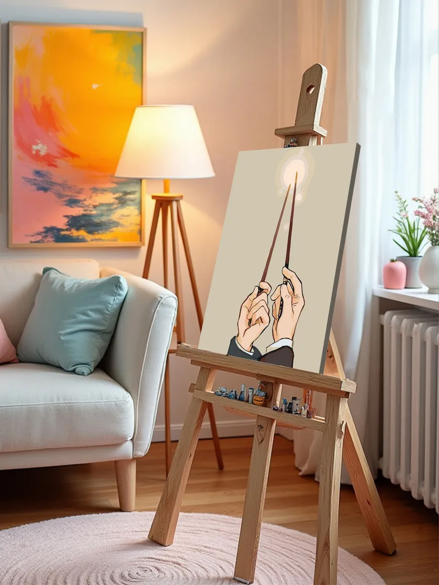 Картина по номерам «Гарри Поттер: Палочки вверх! 40x50» — картинка 10