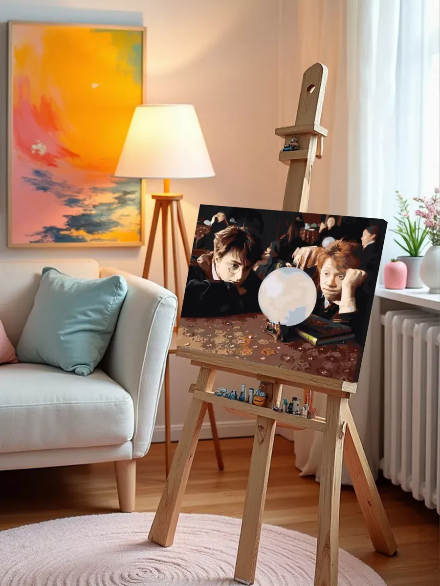 Картина по номерам «Гарри Поттер: Рон Уизли и хрустальный шар» — картинка 10