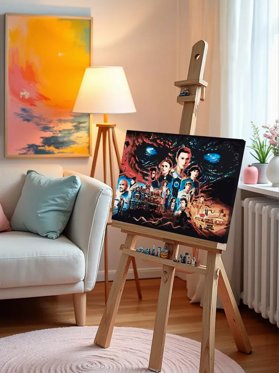 Картина по номерам «Очень странные дела ОСД: Все герои арт» — картинка 9