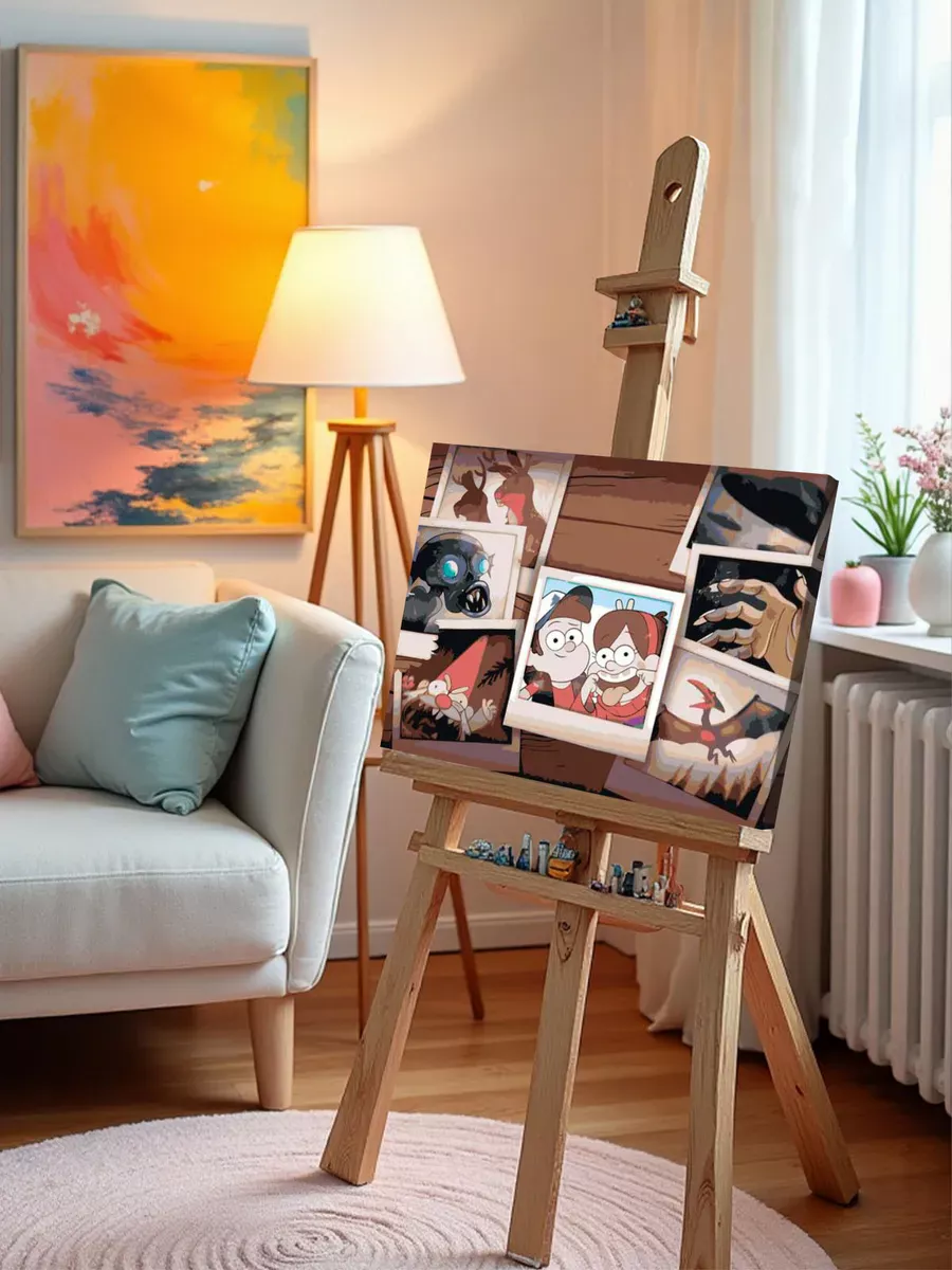 Картина по номерам «Гравити Фолз Фолс: Мейбл и Диппер на фото» — картинка 10