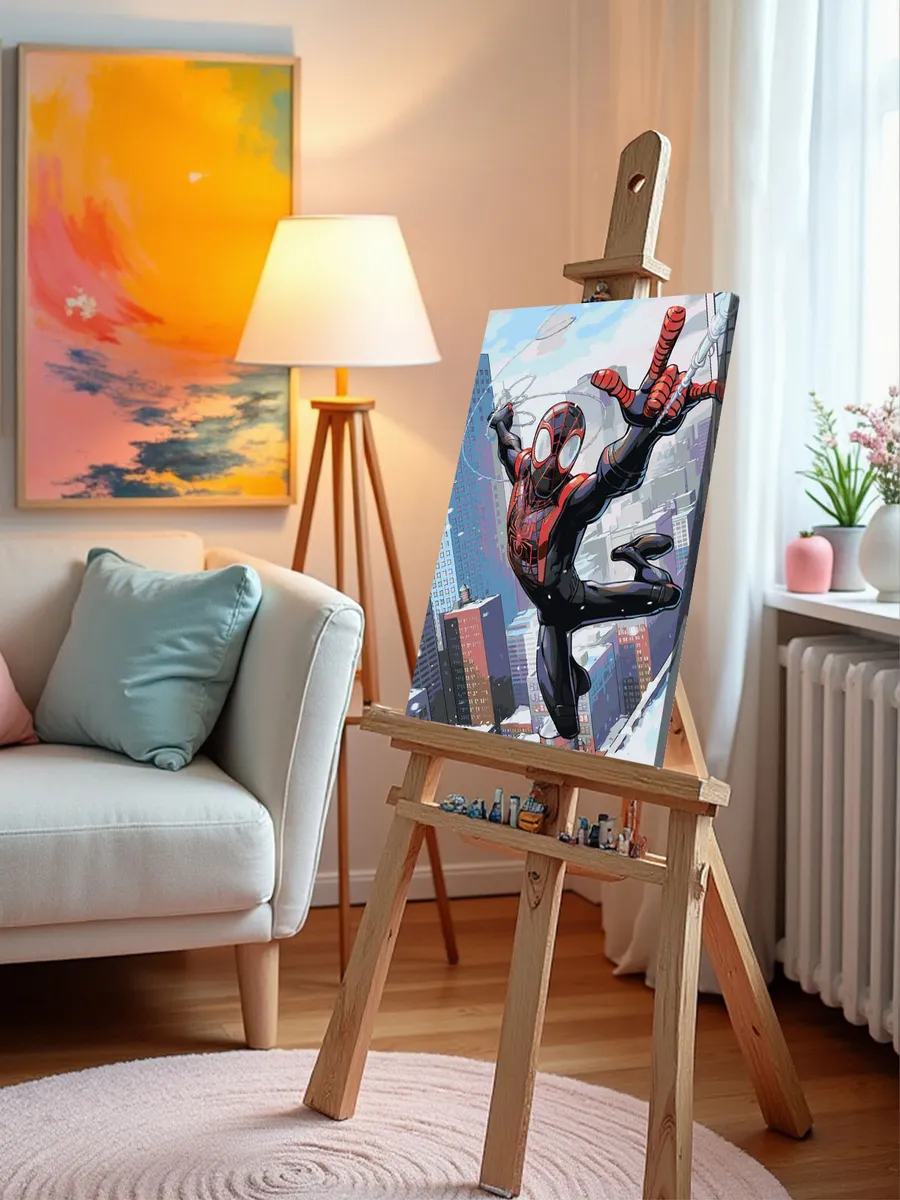 Картина по номерам «Человек паук Spiderman: Майлз Моралес» — картинка 9