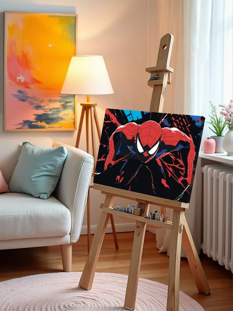 Картина по номерам «Человек паук Spiderman: арт 40x50» — картинка 9