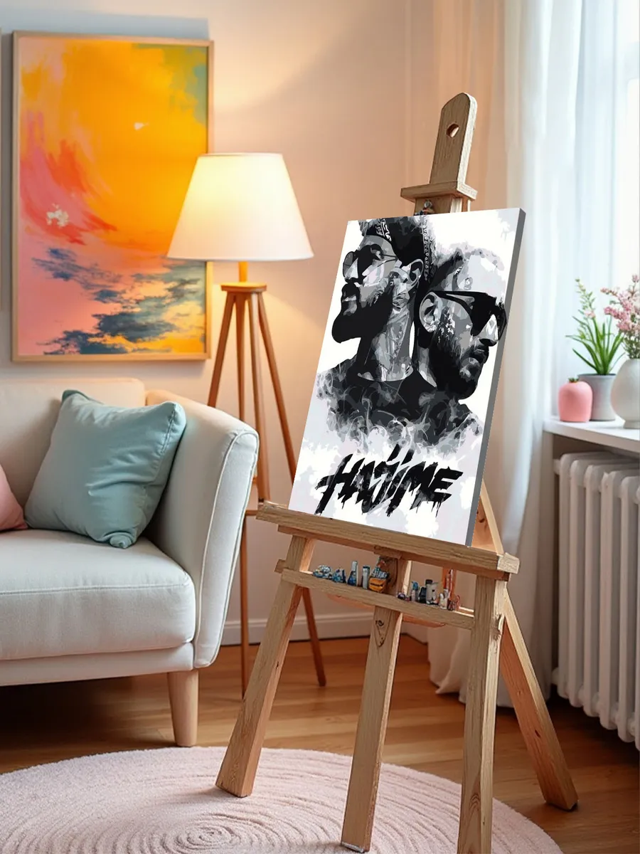 Картина по номерам «Мияги и Эндшпиль Miyagi: Hajime чб арт» — картинка 10