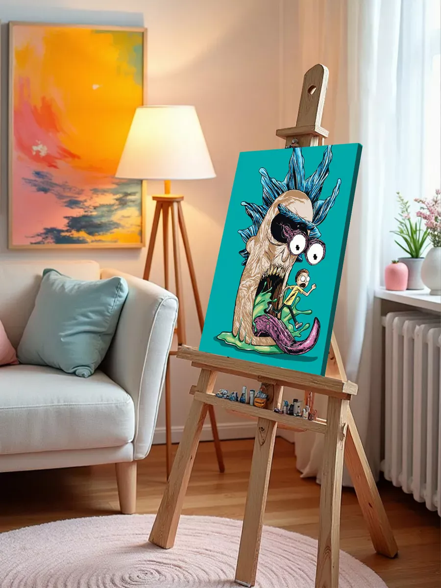 Картина по номерам «Рик и Морти Rick and Morty: Арт 40x50» — картинка 9