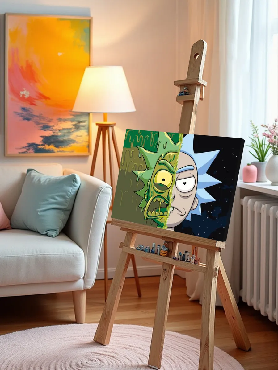 Картина по номерам «Рик и Морти Rick and Morty: Раздвоение» — картинка 10