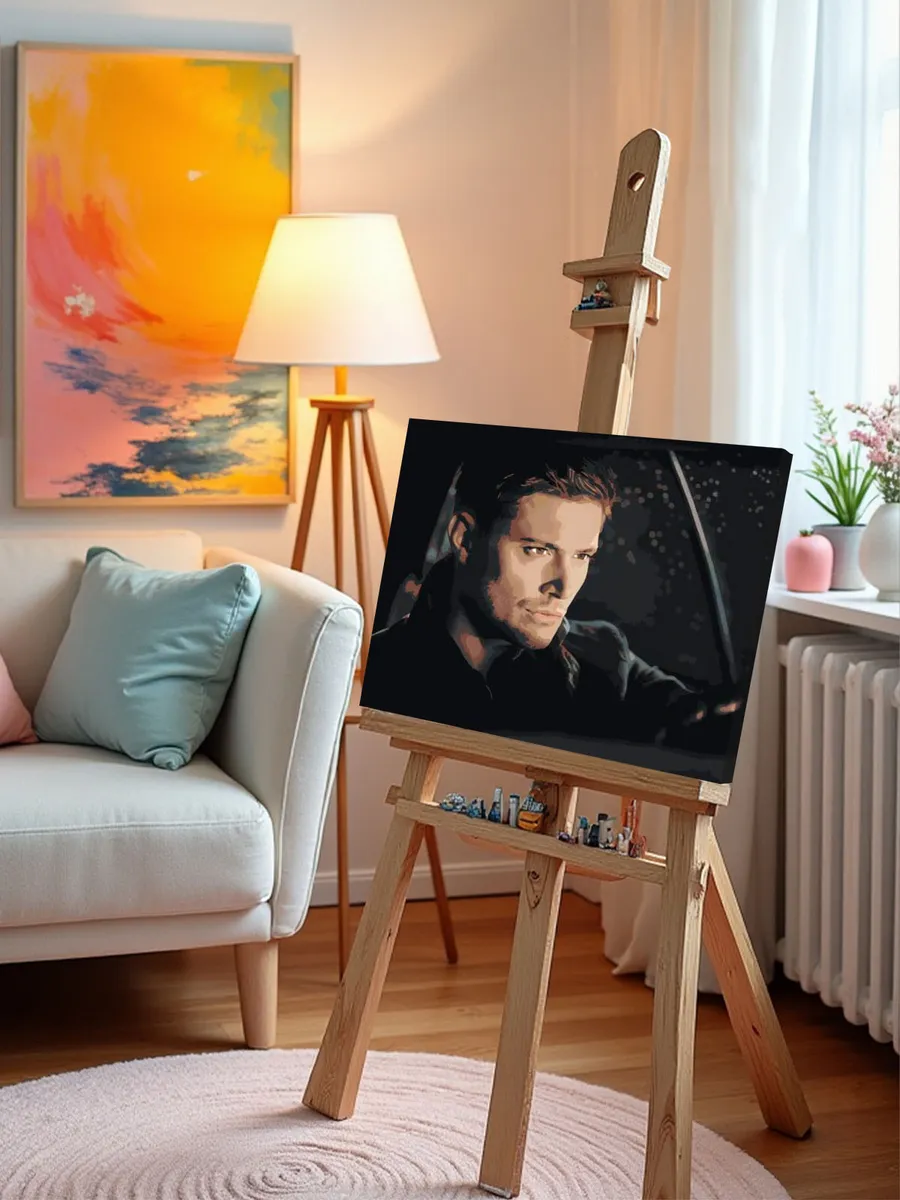 Картина по номерам «Сверхъестественное: Дин Винчестер, машина» — картинка 9