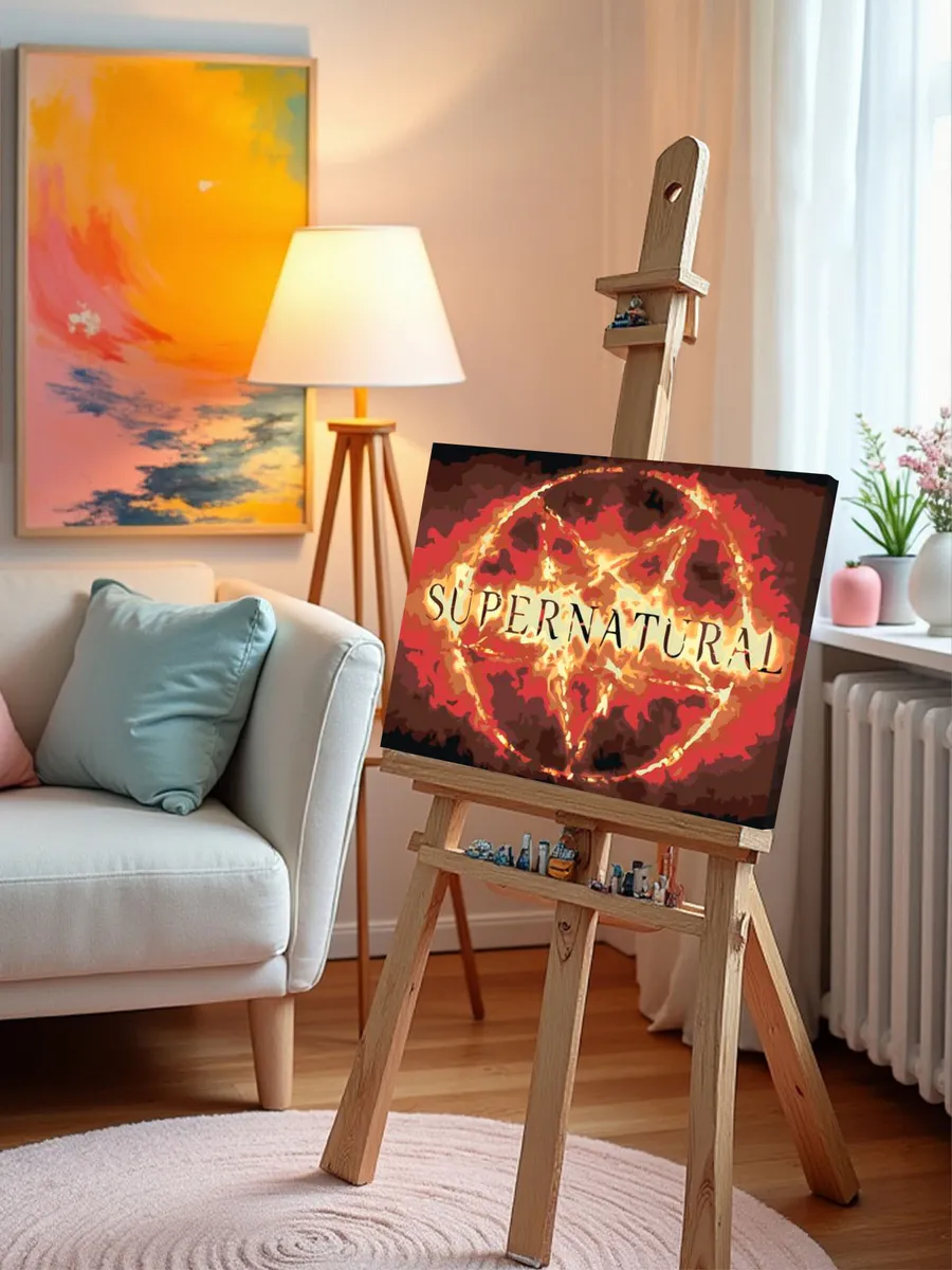 Картина по номерам «Сверхъестественное: заставка сериала» — картинка 9