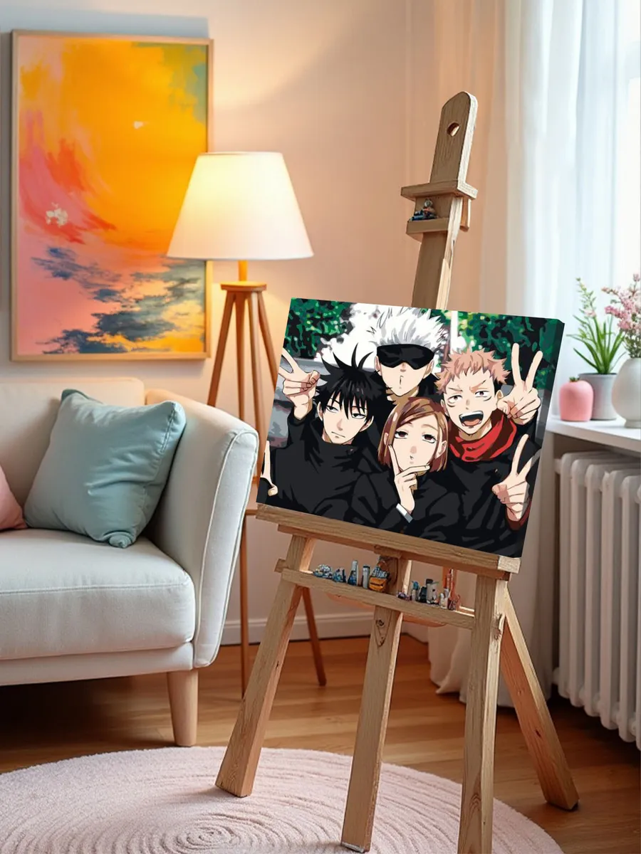 Картина по номерам «Аниме манга Магическая битва 40x50» — картинка 10