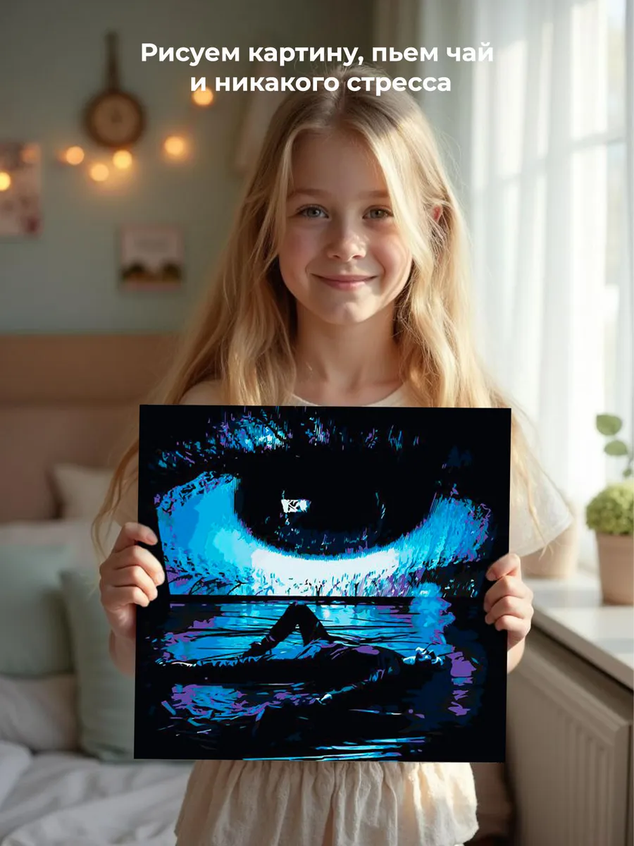 Картина по номерам, светящаяся в темноте «Три дня дождя арт» — картинка 7