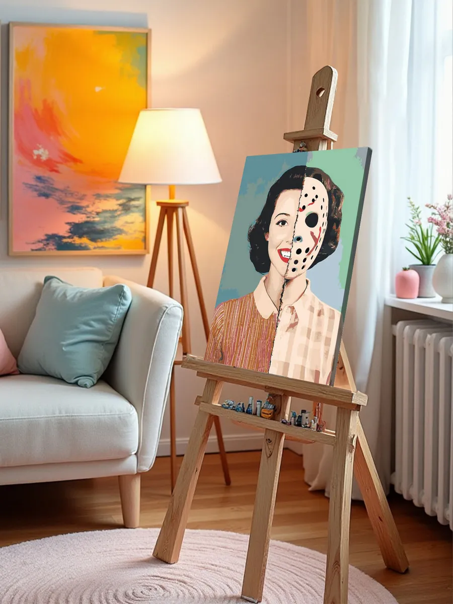 Картина по номерам «Ужасы: маска Джейсона Вурхиза, Пятница 13» — картинка 10