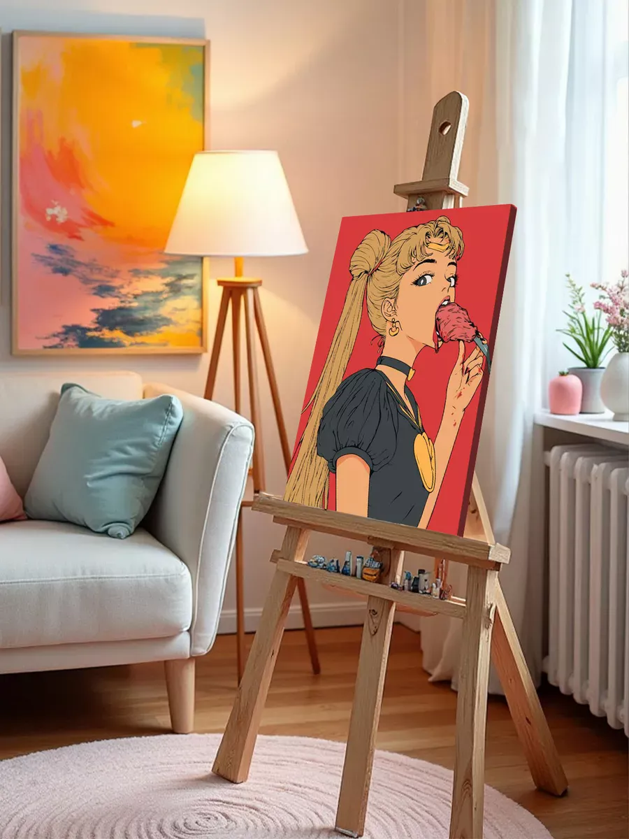 Картина по номерам «Аниме Сейлор Мун Sailor Moon: арт с мясом» — картинка 10