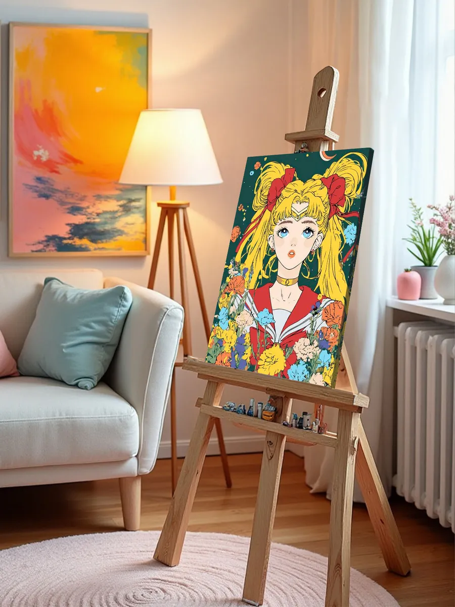 Картина по номерам «Аниме Сейлор Мун Sailor Moon: в цветах» — картинка 10