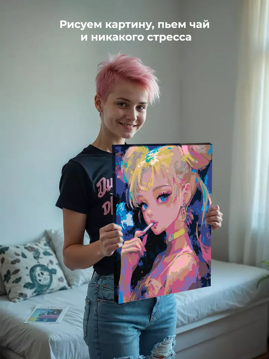 Картина по номерам «Аниме Сейлор Мун Sailor Moon: с сигаретой» — картинка 6
