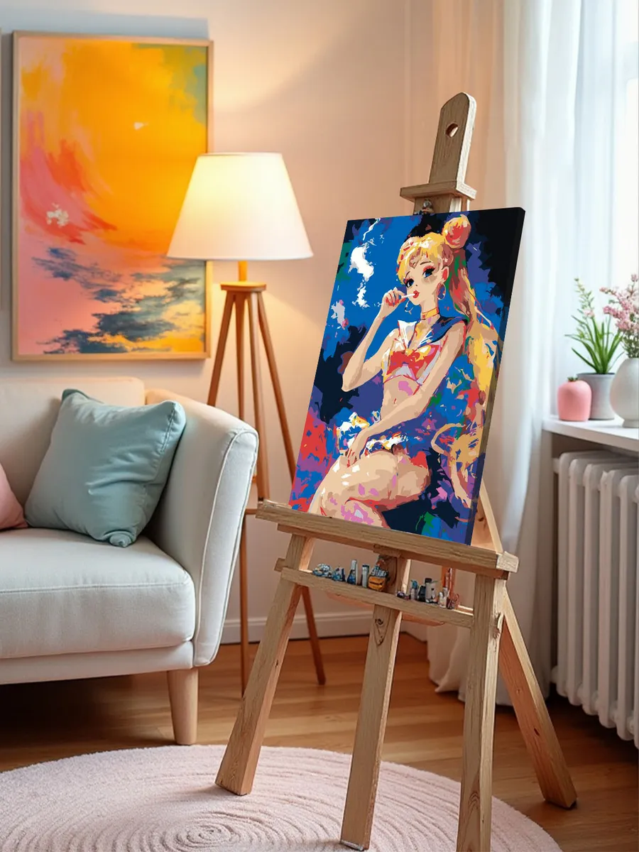 Картина по номерам «Аниме Сейлор Мун Sailor Moon: с сигаретой» — картинка 10