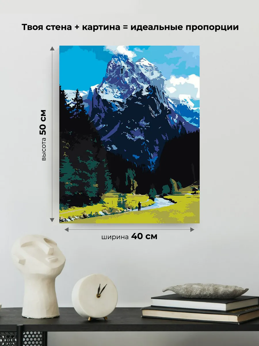 Картина по номерам «Кавказ, Грузия: гора Ушба, Сванетия» — картинка 3