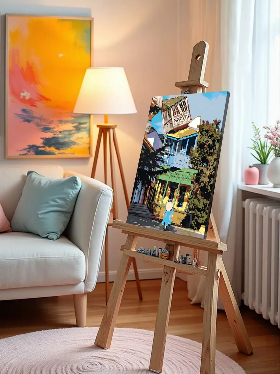 Картина по номерам «Кавказ, Грузия: домики в Тбилиси 40х50» — картинка 9