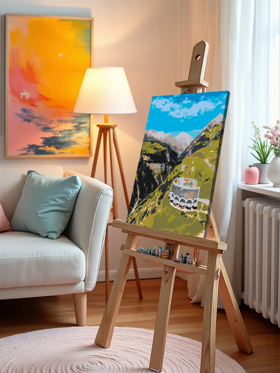 Картина по номерам «Кавказ, Грузия: арка в горах, лето» — картинка 10