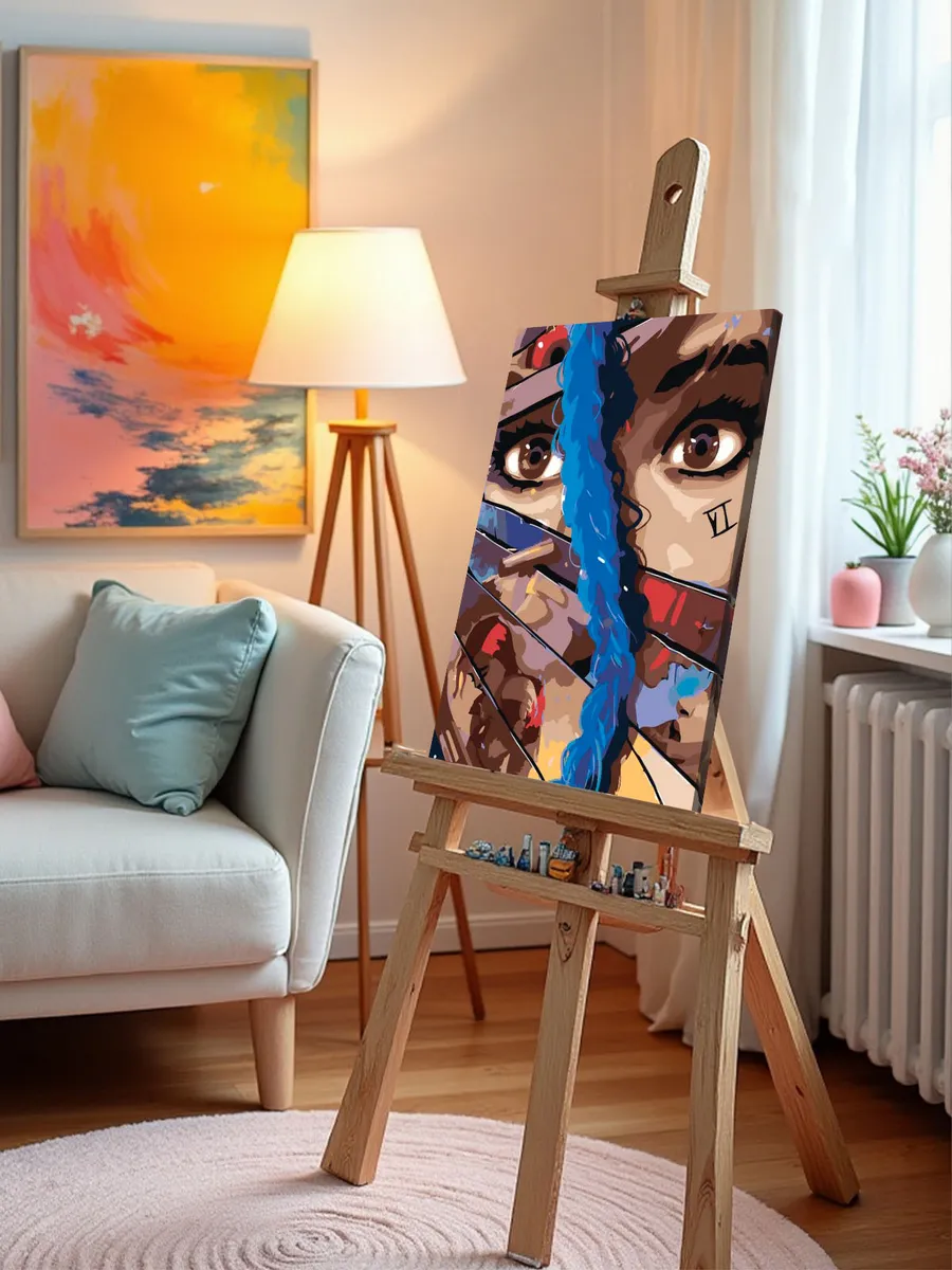 Картина по номерам «Аркейн Лига Легенд лол: Джинкс и Вай» — картинка 10