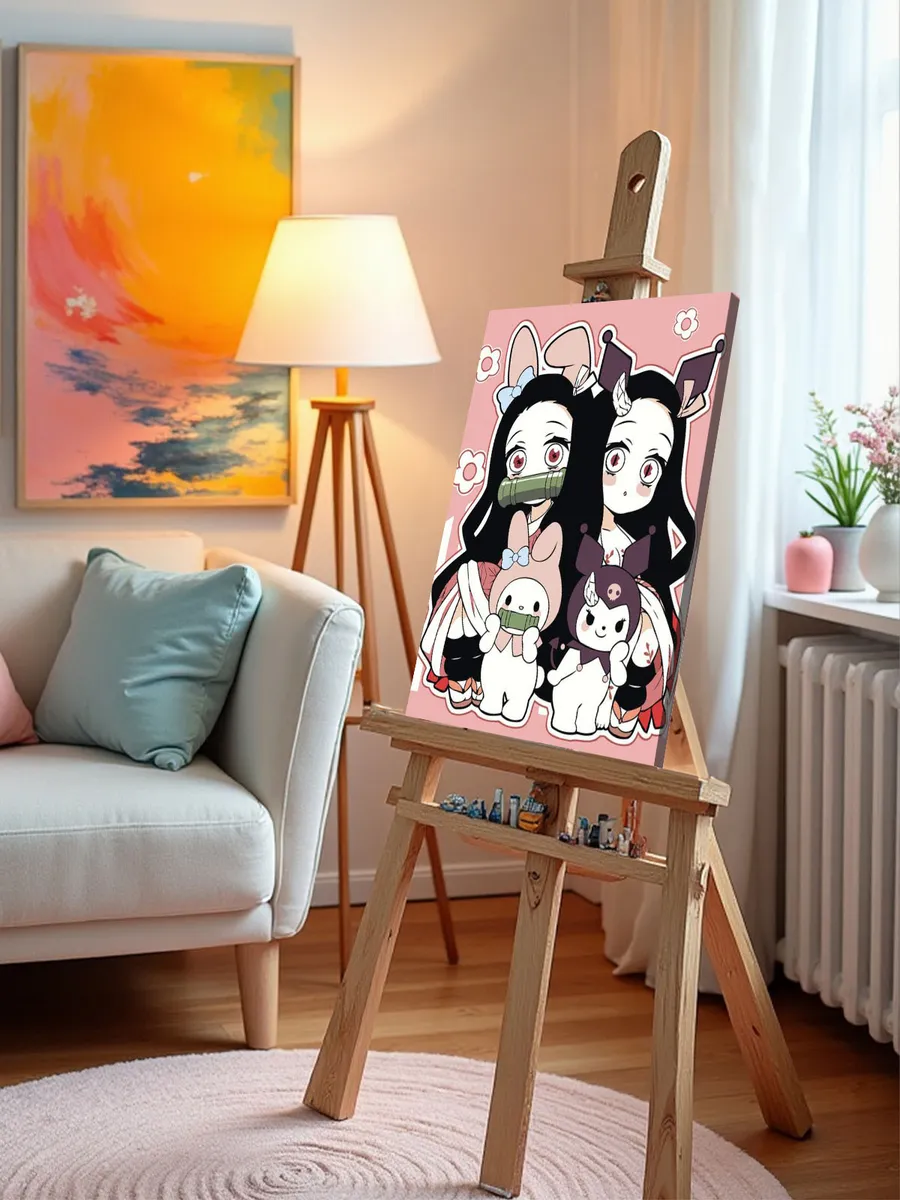 Картина по номерам «Хеллоу Китти Hello Kitty: Куроми и Мелоди» — картинка 9