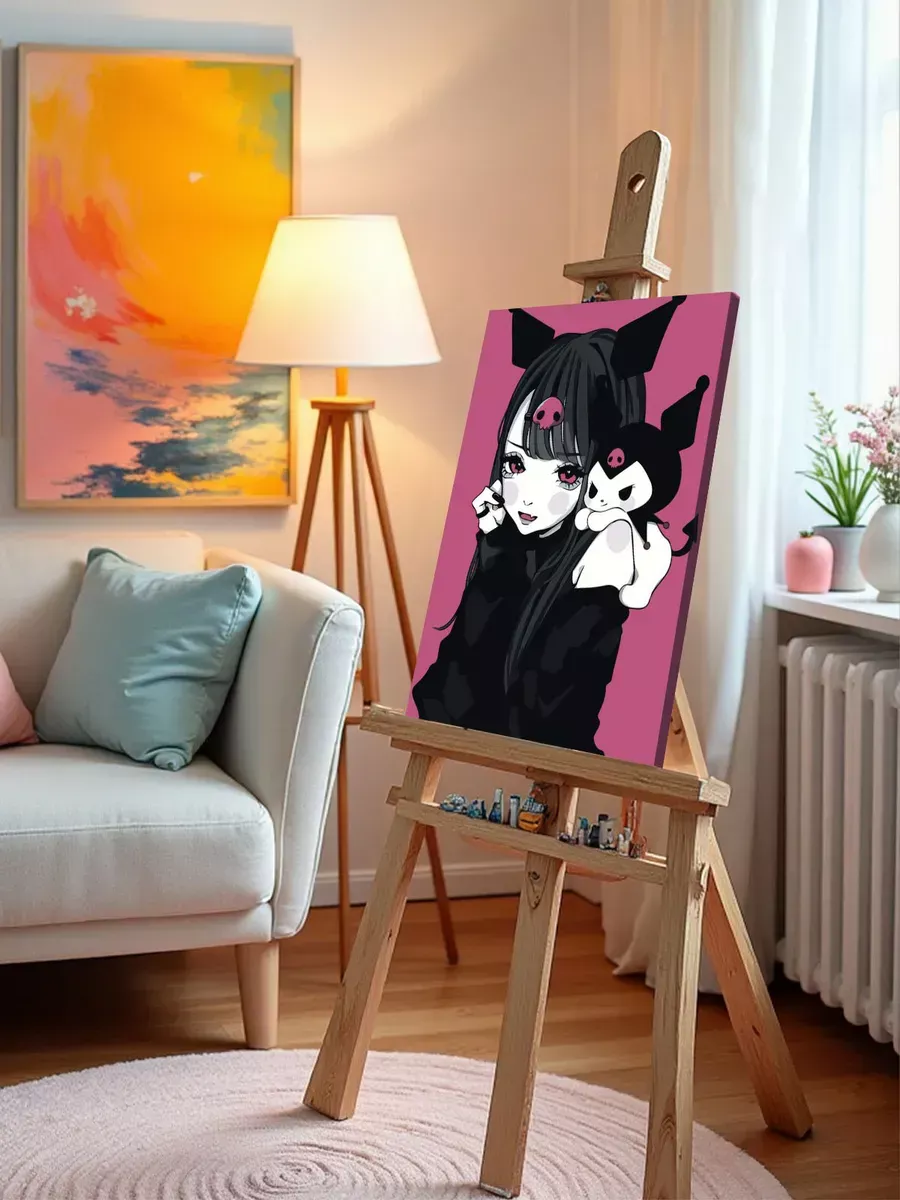 Картина по номерам «Хеллоу Китти Hello Kitty: Куроми аниме» — картинка 9